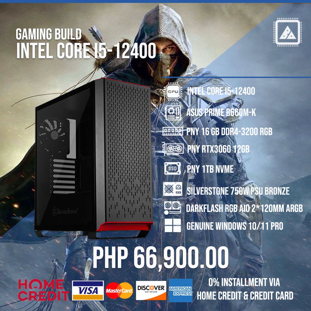 INTEL CORE I5-12400 Gaming Build V2 INTEL CORE I5-12400 Gaming Build V2